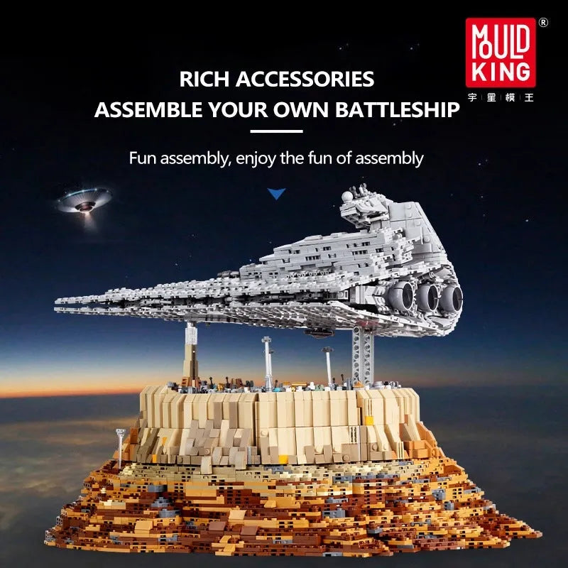 Building Blocks Star Wars MOC UCS The Empire Over Jedha City Bricks Toys - 8