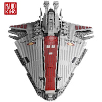 Thumbnail for Building Blocks Star Wars MOC Venator Class Republic Attack Cruiser Bricks Toy - 12