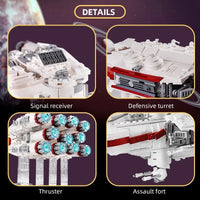 Thumbnail for Building Blocks Star Wars UCS MOC Blockade Runner Tantive IV Bricks Toy Construction Set Toys - 9