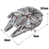 Thumbnail for Building Blocks Star Wars UCS MOC Millennium Falcon MK2 Bricks Toy 21026 - 6