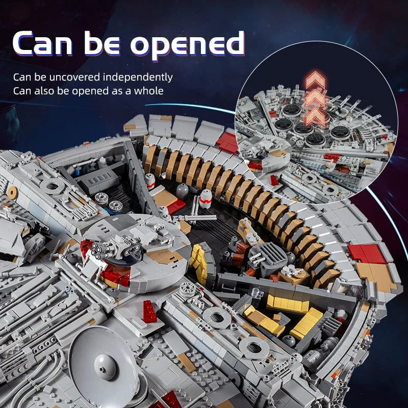 Building Blocks Star Wars UCS MOC Millennium Falcon MK2 Bricks Toy 21026 - 17