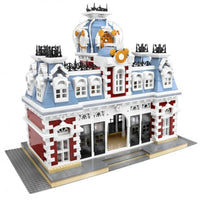 Thumbnail for Building Blocks Street Expert MOC Dreamland City Train Station Bricks Toy - 2