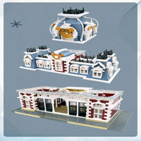 Thumbnail for Building Blocks Street Expert MOC Dreamland City Train Station Bricks Toy - 6