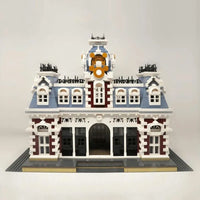 Thumbnail for Building Blocks Street Expert MOC Dreamland City Train Station Bricks Toy - 12
