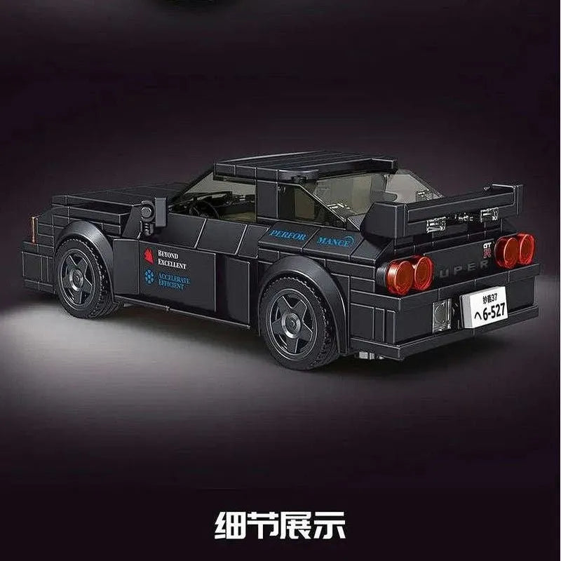 Building Blocks Supercar Mini Nissan GTR32 Racing Sports Car Bricks Toy 27014 - 4