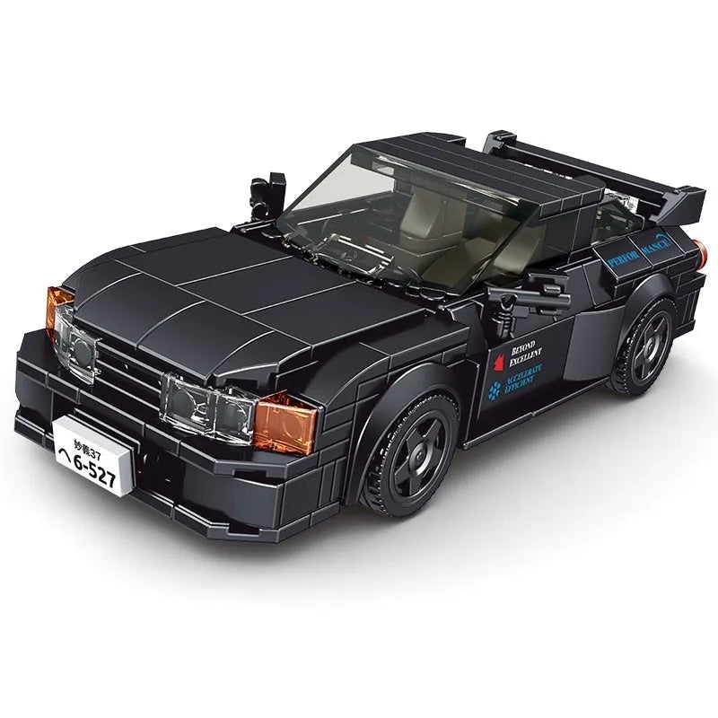 Building Blocks Supercar Mini Nissan GTR32 Racing Sports Car Bricks Toy 27014 - 1