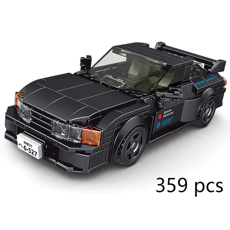 Building Blocks Supercar Mini Nissan GTR32 Racing Sports Car Bricks Toy 27014 - 3