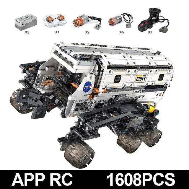 Building Blocks Tech APP RC Motorized Mars Explorer Space Vehicle Bricks Toys - 6