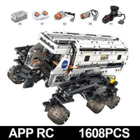 Thumbnail for Building Blocks Tech APP RC Motorized Mars Explorer Space Vehicle Bricks Toys Construction Set Toys - 6