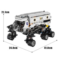 Thumbnail for Building Blocks Tech APP RC Motorized Mars Explorer Space Vehicle Bricks Toys Construction Set Toys - 7