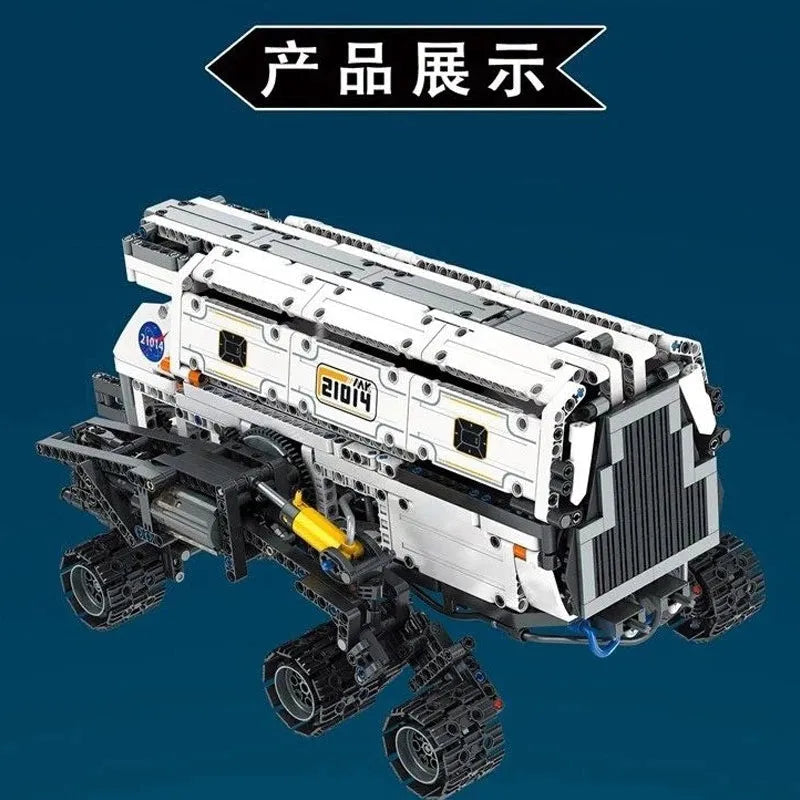 Building Blocks Tech APP RC Motorized Mars Explorer Space Vehicle Bricks Toys Construction Set Toys - 3