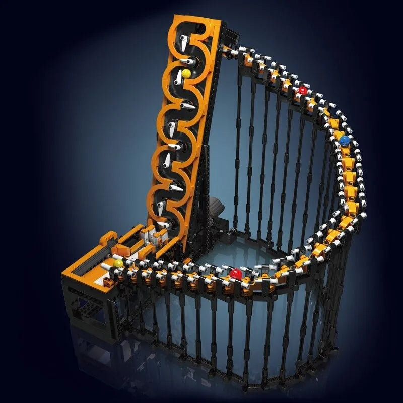 Building Blocks Tech Marble Run Harp Track Ball Contraption Bricks Toy Construction Set Toys - 3