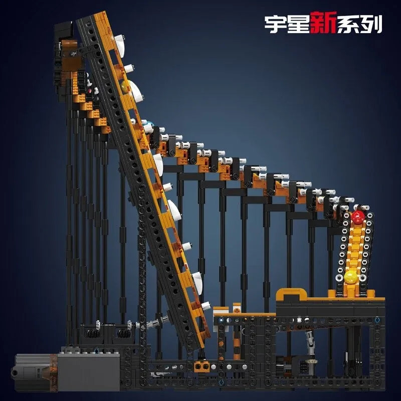 Building Blocks Tech Marble Run Harp Track Ball Contraption Bricks Toy Construction Set Toys - 5