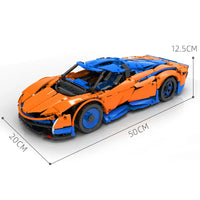 Thumbnail for Building Blocks Tech MOC 13098 APP RC Speedtail Racing Car Bricks Toy - 7