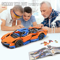 Thumbnail for Building Blocks Tech MOC 13098 APP RC Speedtail Racing Car Bricks Toy - 6
