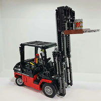 Thumbnail for Building Blocks Tech MOC 13106 RC APP City Forklift Loader Truck Bricks Toy Construction Set Toys - 6