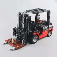 Thumbnail for Building Blocks Tech MOC 13106 RC APP City Forklift Loader Truck Bricks Toy Construction Set Toys - 7