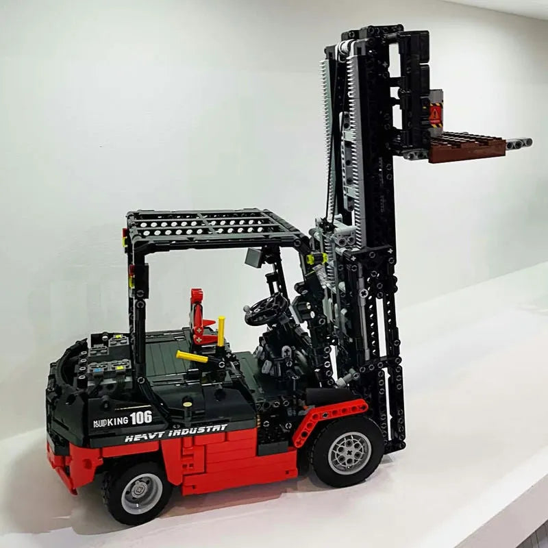 Building Blocks Tech MOC 13106 RC APP City Forklift Loader Truck Bricks Toy - 4
