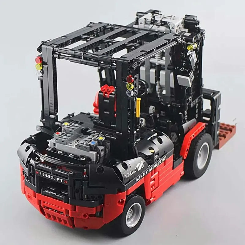 Building Blocks Tech MOC 13106 RC APP City Forklift Loader Truck Bricks Toy Construction Set Toys - 8