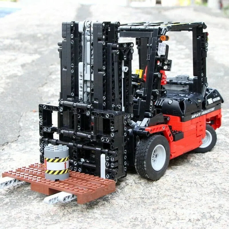Building Blocks Tech MOC 13106 RC APP City Forklift Loader Truck Bricks Toy - 9