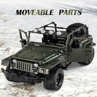Thumbnail for Building Blocks Tech MOC 13124 AWD Adventure Off-Road Car Bricks Toys Construction Set Toys - 10