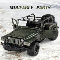 Thumbnail for Building Blocks Tech MOC 13124 AWD Adventure Off - Road Car Bricks Toys - 10