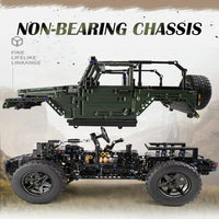 Thumbnail for Building Blocks Tech MOC 13124 AWD Adventure Off-Road Car Bricks Toys Construction Set Toys - 9