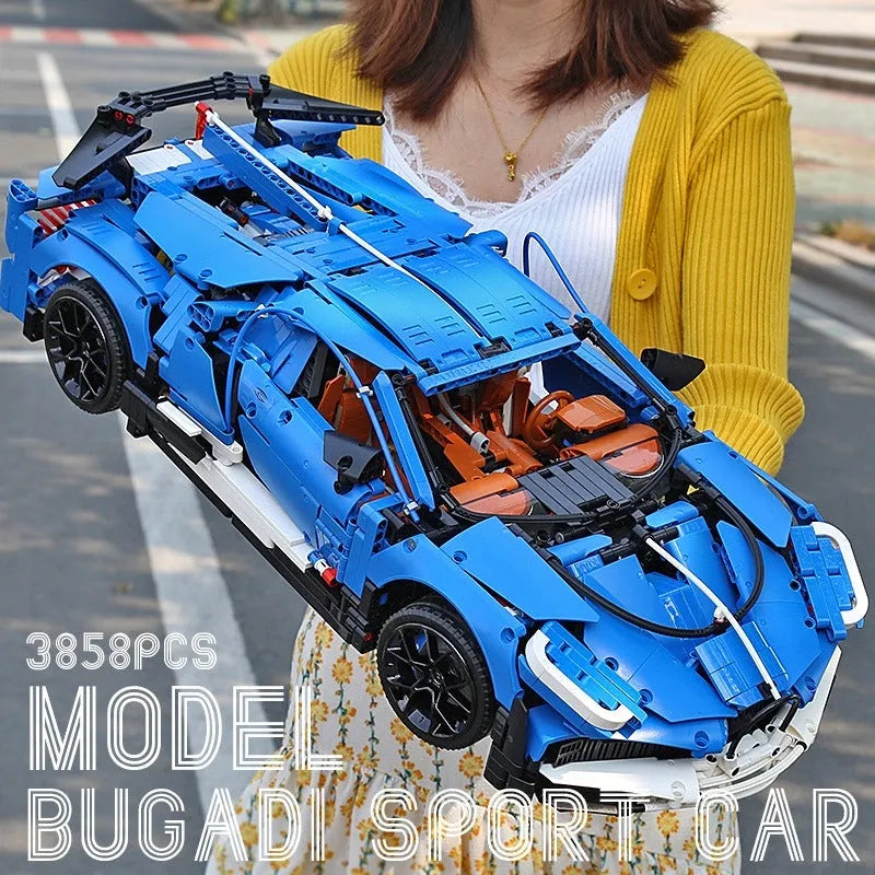 Building Blocks Tech MOC 13125 Bugatti Divo Racing Car Bricks Toys Construction Set Toys - 10