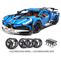 Thumbnail for Building Blocks Tech MOC 13125 Bugatti Divo Racing Car Bricks Toys - 1