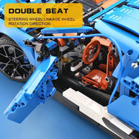 Thumbnail for Building Blocks Tech MOC 13125 Bugatti Divo Racing Car Bricks Toys Construction Set Toys - 12
