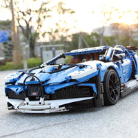 Thumbnail for Building Blocks Tech MOC 13125 Bugatti Divo Racing Car Bricks Toys Construction Set Toys - 8