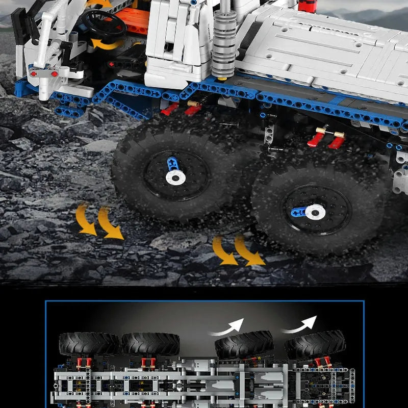 Building Blocks Tech MOC 13144 APP Motorized Heavy Tow Truck Bricks Toy - 21