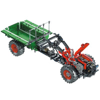 Thumbnail for Building Blocks Tech MOC 17005 APP Motorized RC Farm Tractor Bricks Toy - 4