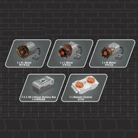 Thumbnail for Building Blocks Tech MOC 17010 Motorized RC Custom Dump Truck Bricks Toys Construction Set Toys - 6