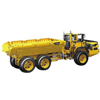 Thumbnail for Building Blocks Tech MOC 17010 Motorized RC Custom Dump Truck Bricks Toys Construction Set Toys - 11
