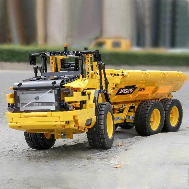 Building Blocks Tech MOC 17010 Motorized RC Custom Dump Truck Bricks Toys Construction Set Toys - 8