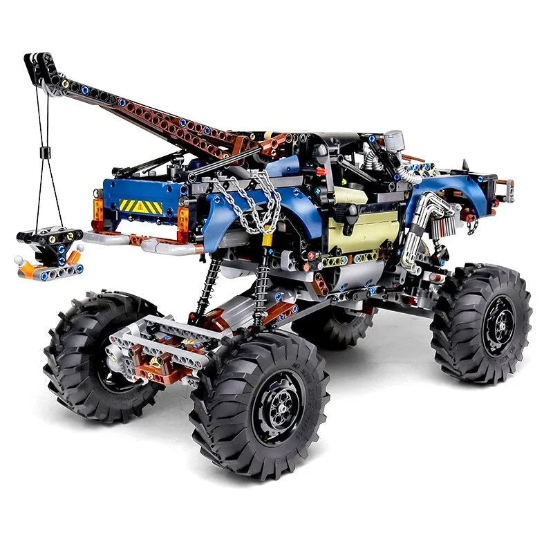 Building Blocks Tech MOC 18006 APP RC Rebel Tow Pickup Truck Bricks Toy - 7