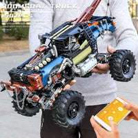 Thumbnail for Building Blocks Tech MOC 18006 APP RC Rebel Tow Pickup Truck Bricks Toy - 4