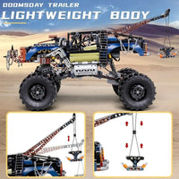 Thumbnail for Building Blocks Tech MOC 18006 APP RC Rebel Tow Pickup Truck Bricks Toy Construction Set Toys - 3
