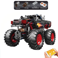 Thumbnail for Building Blocks Tech MOC 18008 RC Flame Monster Climbing Truck Bricks Toy - 1