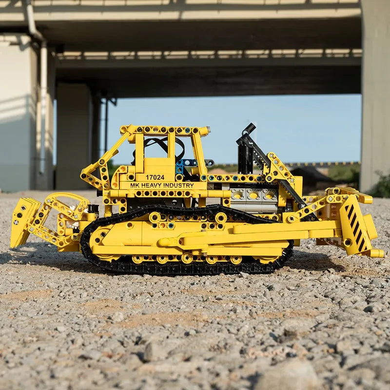 Building Blocks Tech MOC APP Bulldozer RC Caterpillar D8K Bricks Toy 17024 Construction Set Toys - 6