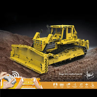 Thumbnail for Building Blocks Tech MOC APP Bulldozer RC Caterpillar D8K Bricks Toy 17024 Construction Set Toys - 3