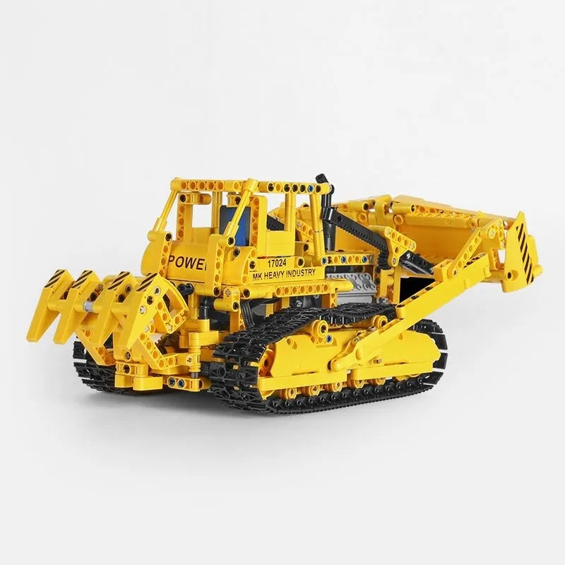 Building Blocks Tech MOC APP Bulldozer RC Caterpillar D8K Bricks Toy 17024 - 14