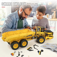 Thumbnail for Building Blocks Tech MOC APP Motorized RC Custom Dump Truck Bricks Toy 17010 - 8