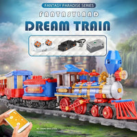 Thumbnail for Building Blocks Tech MOC APP Motorized RC Dream Train Bricks Toy 12004 - 9