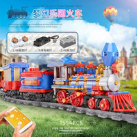 Thumbnail for Building Blocks Tech MOC APP Motorized RC Dream Train Bricks Toy 12004 - 4