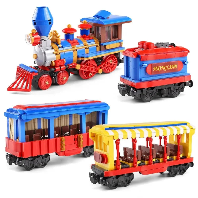 Building Blocks Tech MOC APP Motorized RC Dream Train Bricks Toy 12004 Construction Set Toys - 3