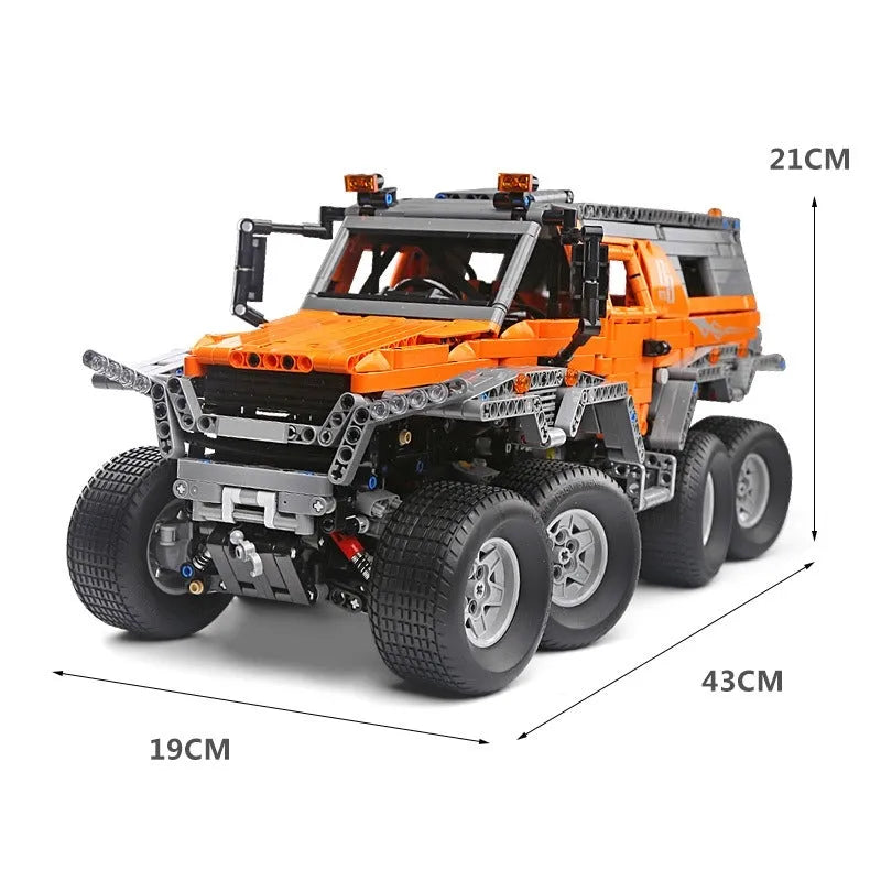 Building Blocks Tech MOC APP Motorized Siberian Off-Road Truck Bricks Toys Construction Set Toys - 6
