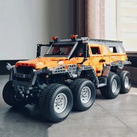Thumbnail for Building Blocks Tech MOC APP Motorized Siberian Off-Road Truck Bricks Toys - 12