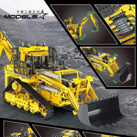 Thumbnail for Building Blocks Tech MOC APP RC Pneumatic Bulldozer Bricks Toy 17023 Construction Set Toys - 4